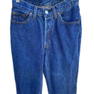 Switch Levis 501 Vintage Made in USA High Waisted Tapered Leg Blue Jeans Dark Wash 5 3 image