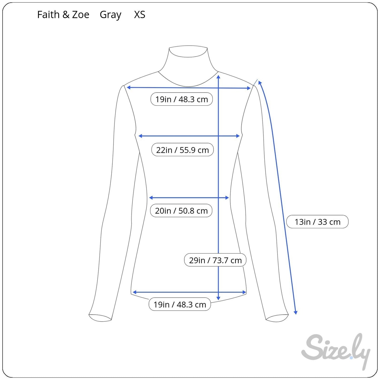 Faith & Zoe Womens Boho Gray Fringe Cowl Neck 3/4 Sleeve Knit Tunic Sweater XS