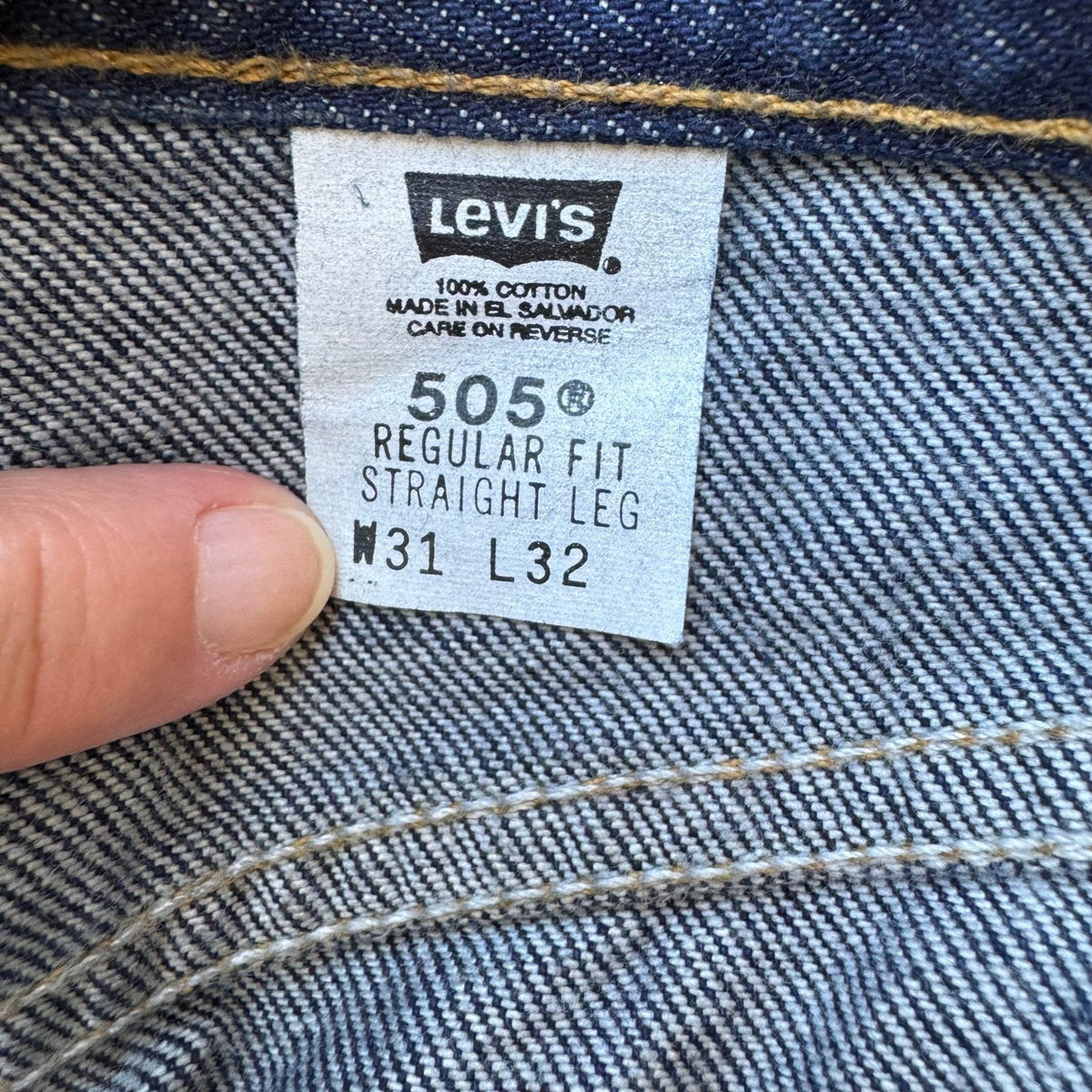 Levis 505 Vintage Y2K 90s Style Americana Jeans Grunge Indie Heritage Mens 30x31
