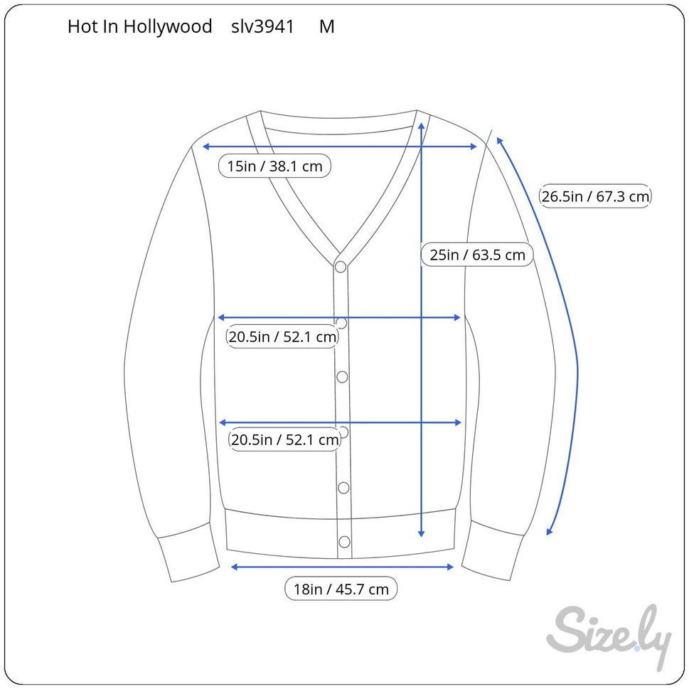 Hot in Hollywood Womens White Button Front Cardigan Sweater Split Neck Medium