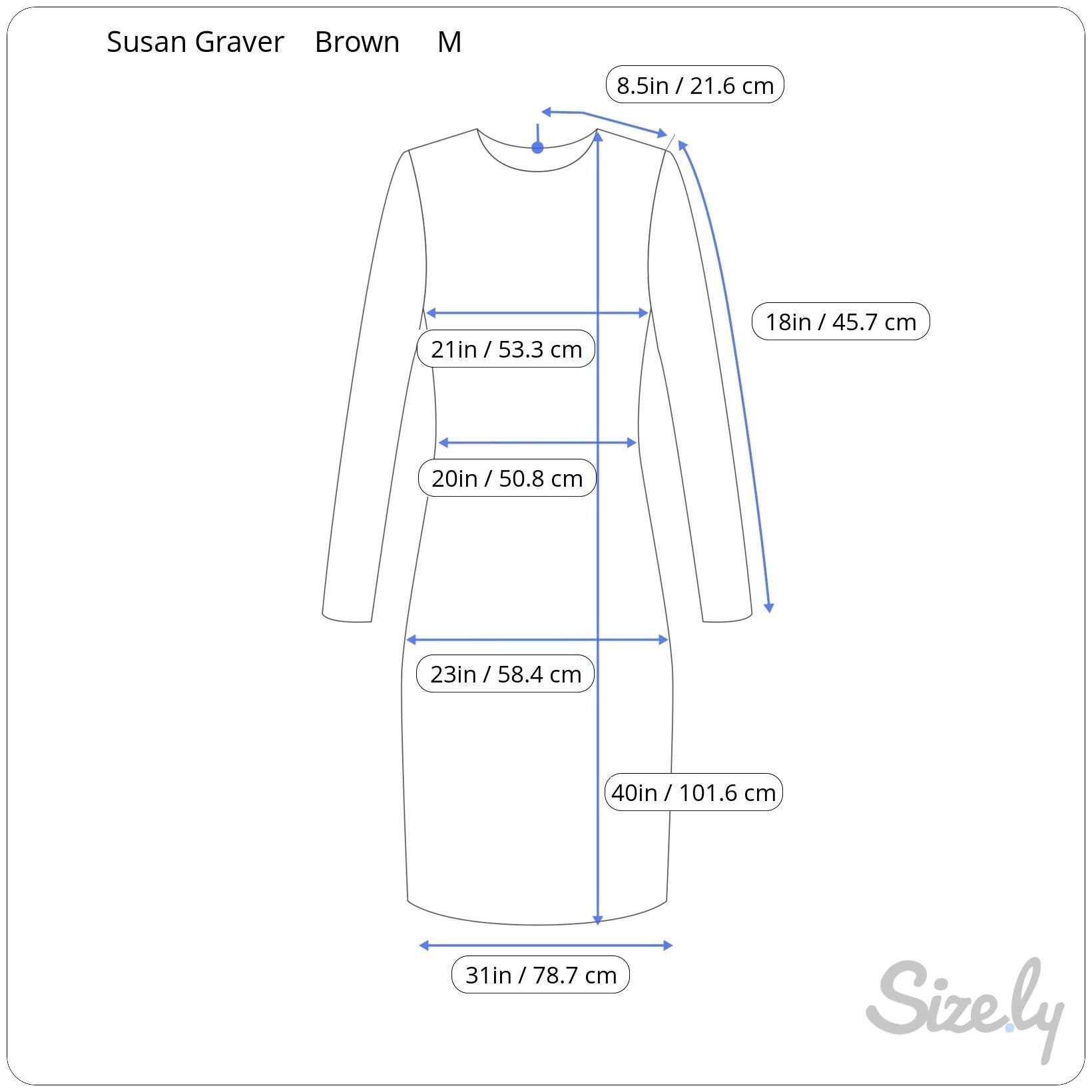 Susan Graver Style Womens Brown V-Neck 3/4 Sleeve Stretch A-Line Dress Medium