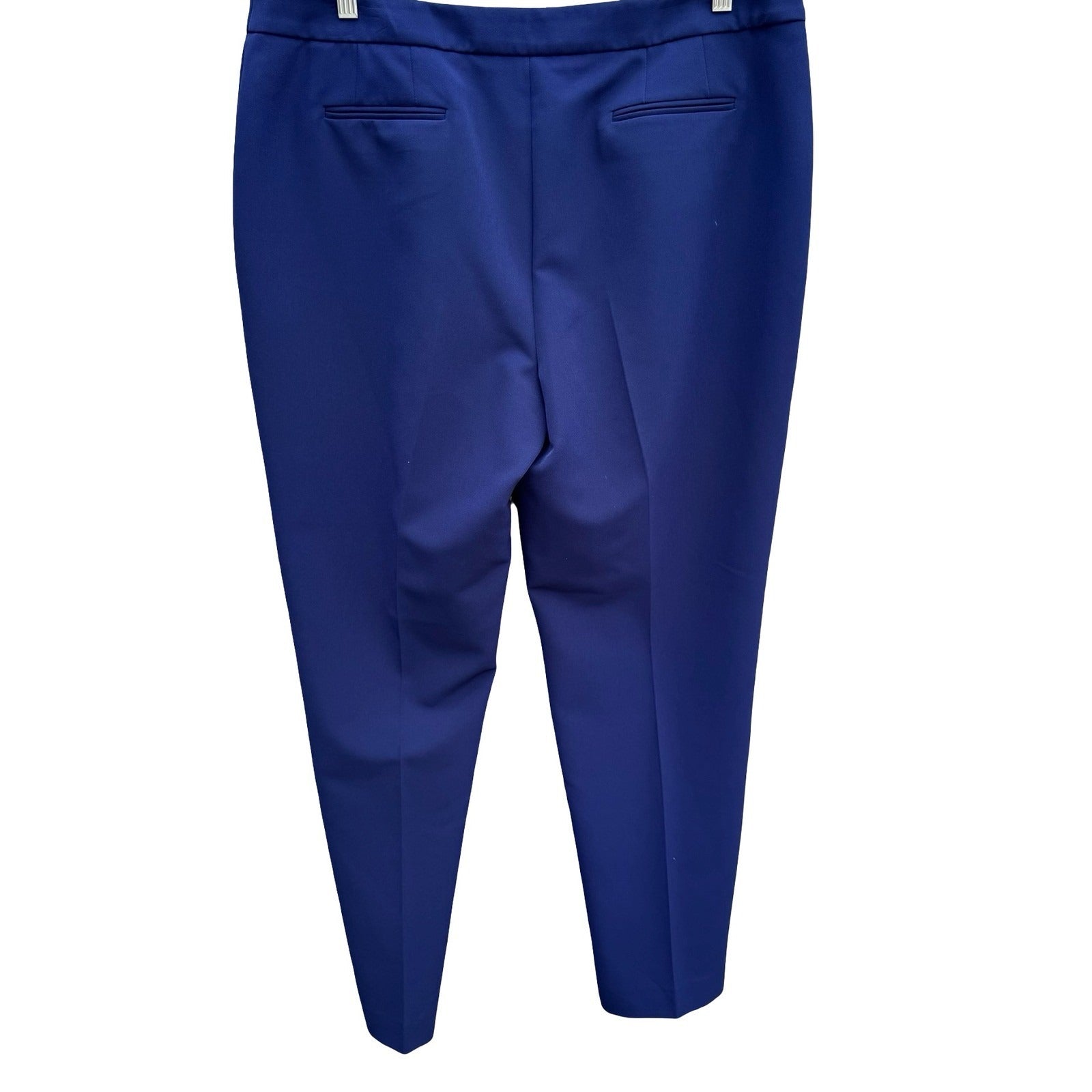Anne Klein Royal Blue Tapered Dress Pants Womens Size 16 Business Professional