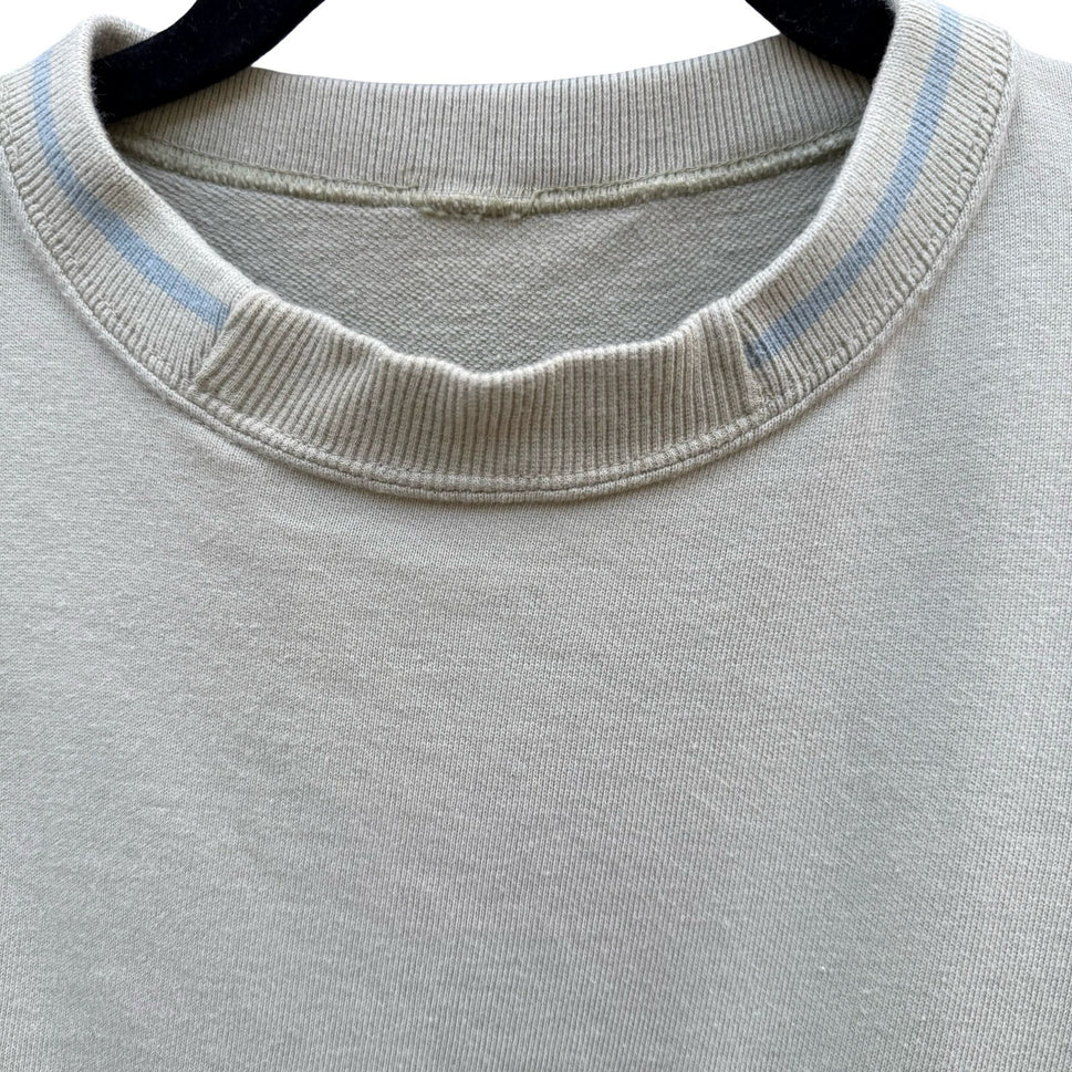 Shane Vintage 80s French Terry Retro Shirt Tan Equestrian Horse Mens L Sportwear
