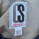 Switch CS Signature Vintage Womens Navy Tan Hooded Jacket Coat Windbreaker Zip Pockets M 2 image