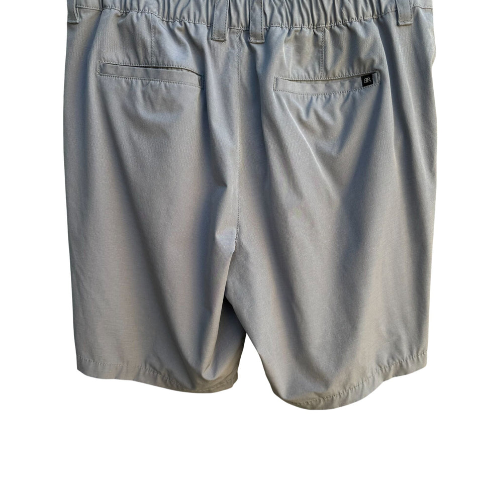Banana Republic Mens Gray Stretch Relaxed Fit Lightweight Elastic Waist Short 38