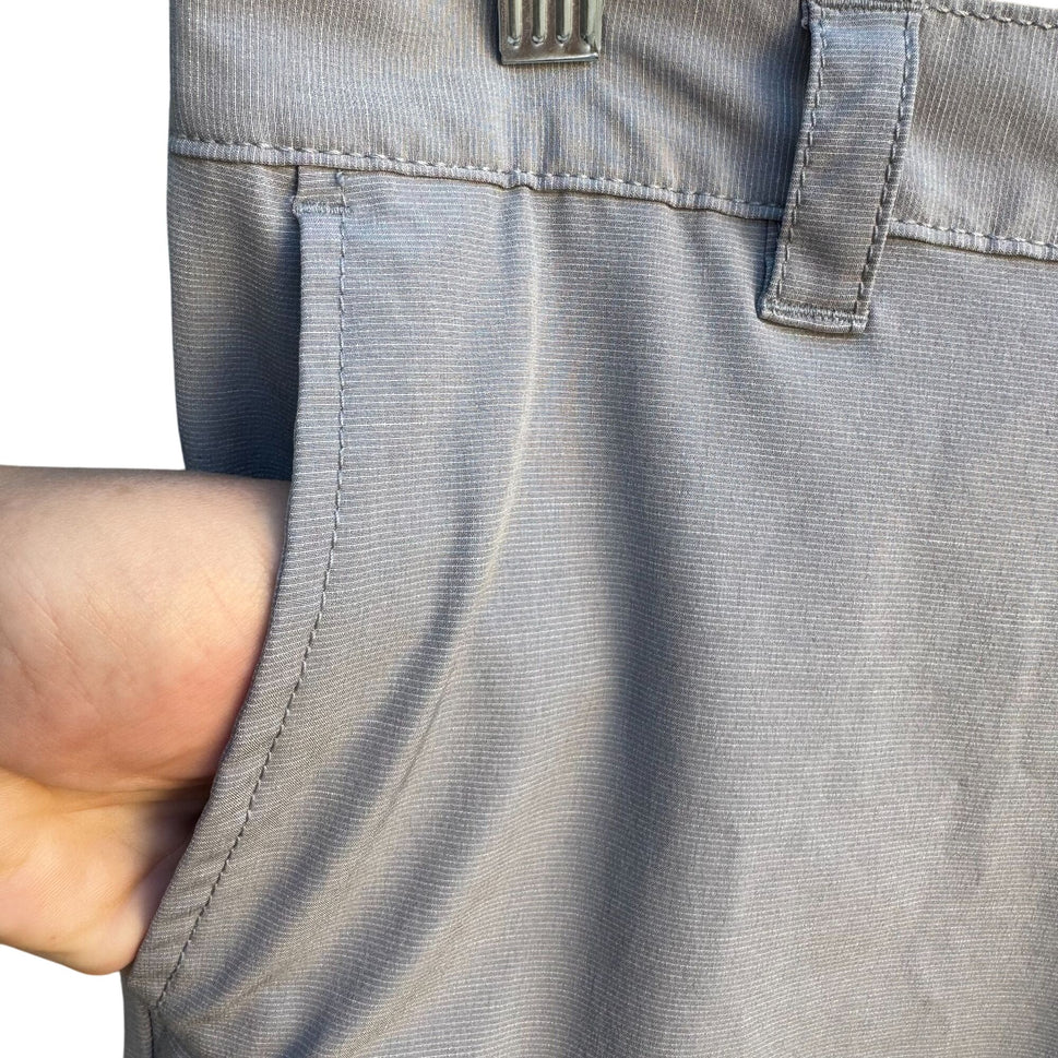 Banana Republic Mens Gray Stretch Relaxed Fit Lightweight Elastic Waist Short 38