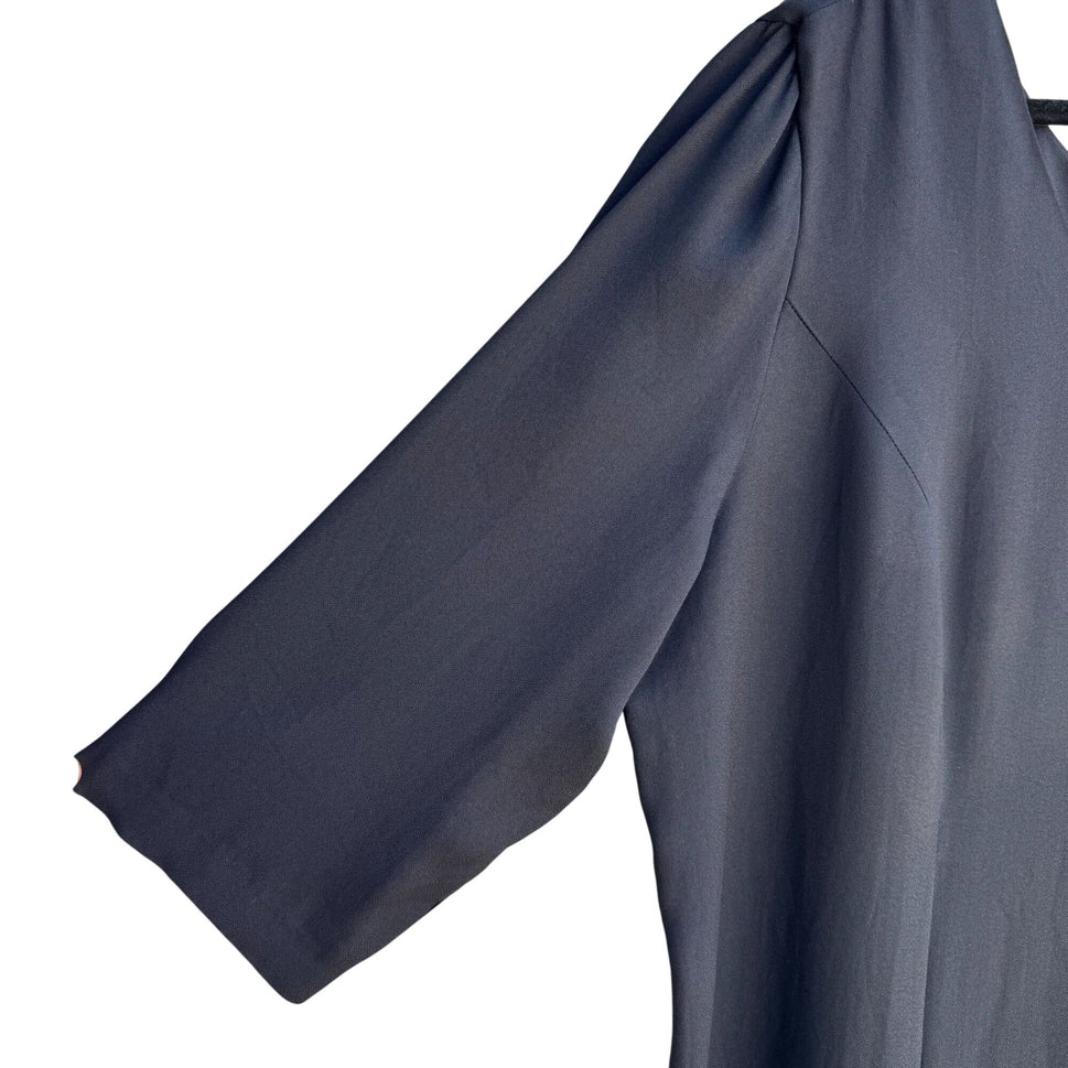 Jeffrey & Dara Vintage Black Rose Button Scoop Neck Wide Leg Jumpsuit New 20