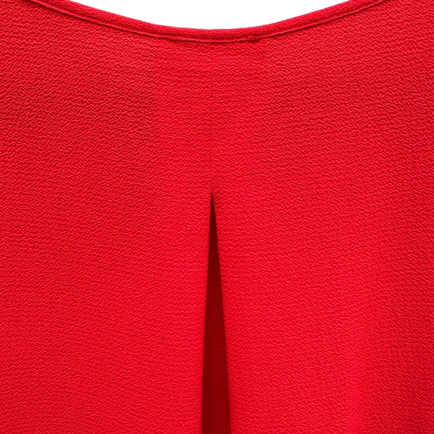 Vince Camuto Red Dolman Sleeve Textured Crepe Blouse Back Pleat Small Flowy Chic