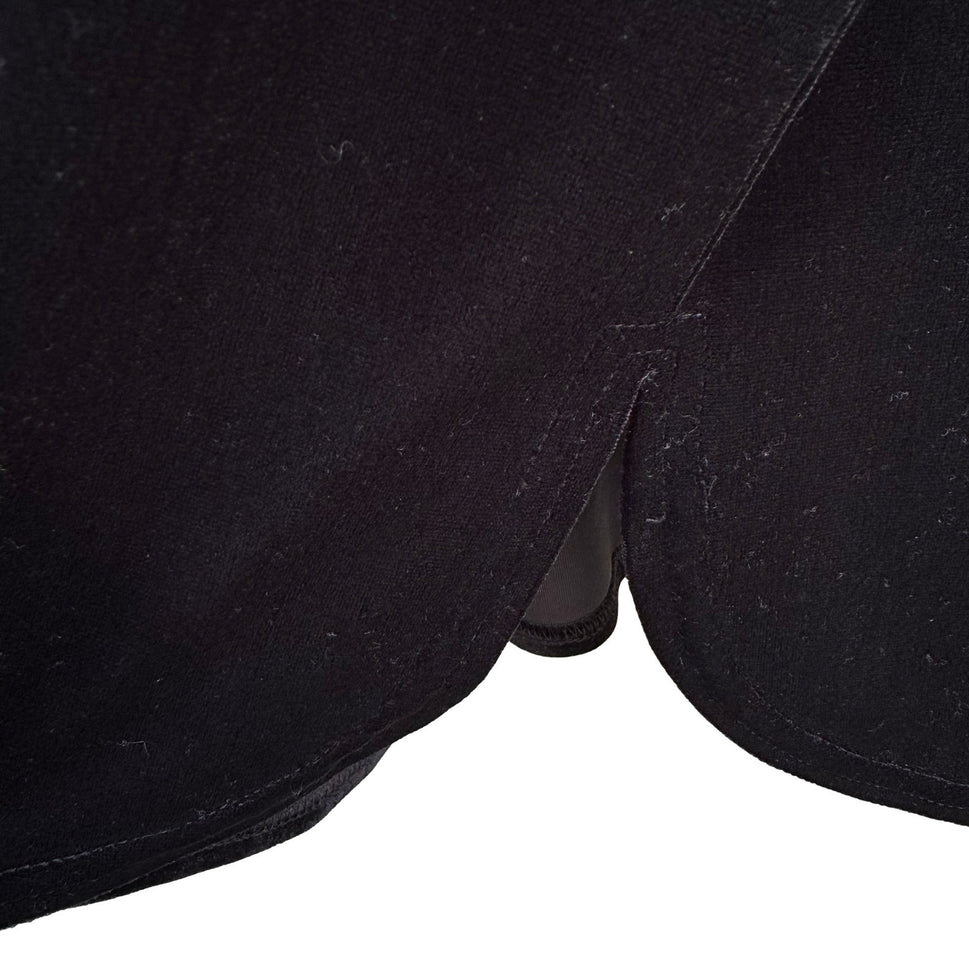 Coldwater Creek Womens Velvet Houndstooth Cowl Neck Top and Pants Set Black M