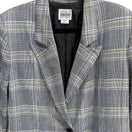 Switch Leslie Fay Vintage 80s Womens Two Button Preppy Plaid Oversized Blazer Jacket 16 2 image