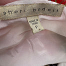 Switch Sheri Bodell Y2K Silk Halter Top Romantic Coquette Beaded Floral Cowl Neck Tie 2 image
