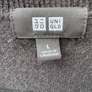 Switch Uniqlo 100% Cashmere Quiet Luxury Minimalist Old Money Cozy Sweater Mens Black L 2 image