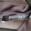 Switch Ellen Tracy Minimalist Careerwear Contrast Stitch Notched Collar Sheath Dress 10 2 image