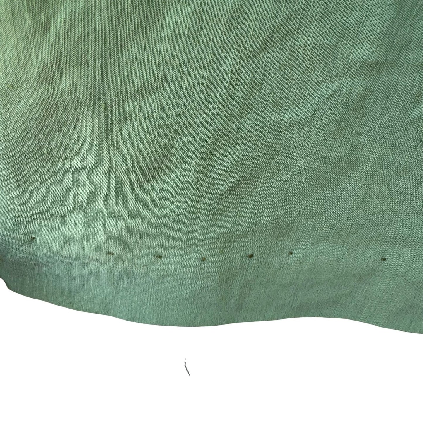 Vintage Italian Minimalist Coastal Linen Blend High Waisted Pencil Skirt Green 8