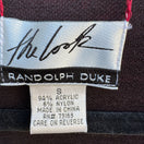 Switch Randolph Duke The Look Red Tie-Front Cardigan Wrap Glam Black Faux Fur Trim OS 2 image