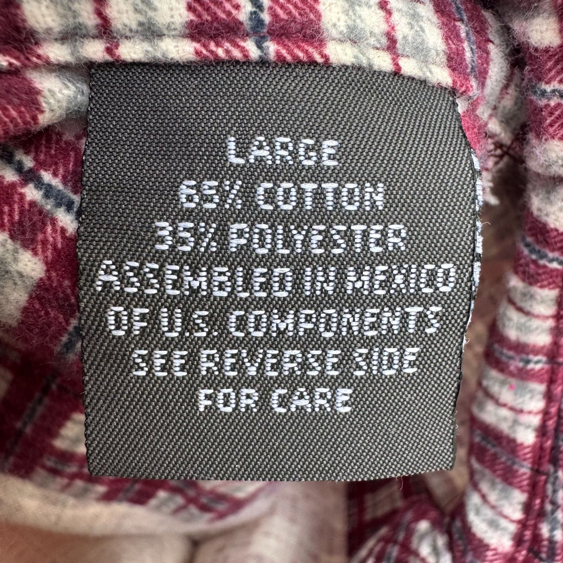 David Taylor Vintage Mens Red Plaid Button-Up Flannel Shirt L Workwear Outdoor