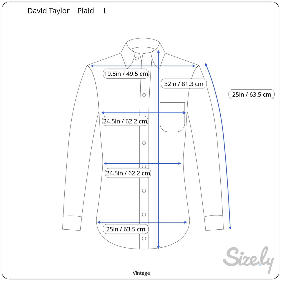 David Taylor Vintage Mens Red Plaid Button-Up Flannel Shirt L Workwear Outdoor