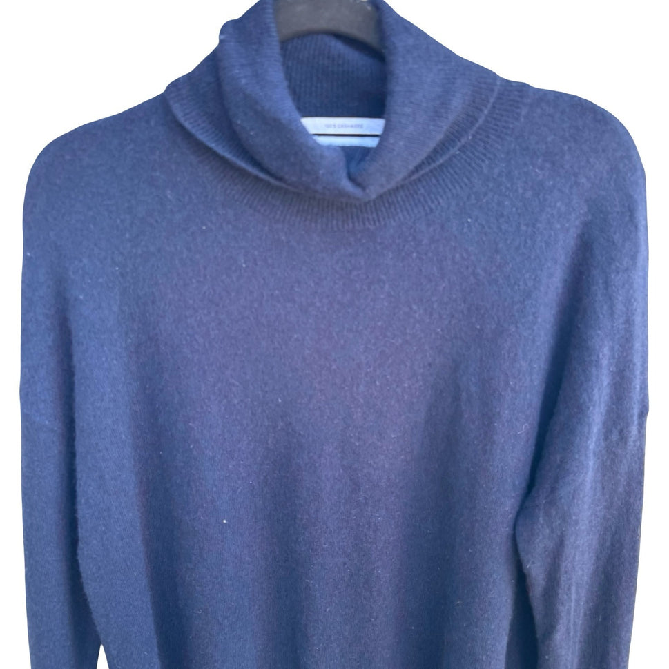 Nordstrom 100% Cashmere Quiet Luxury Minimalist Old Money Turtleneck Sweater XL