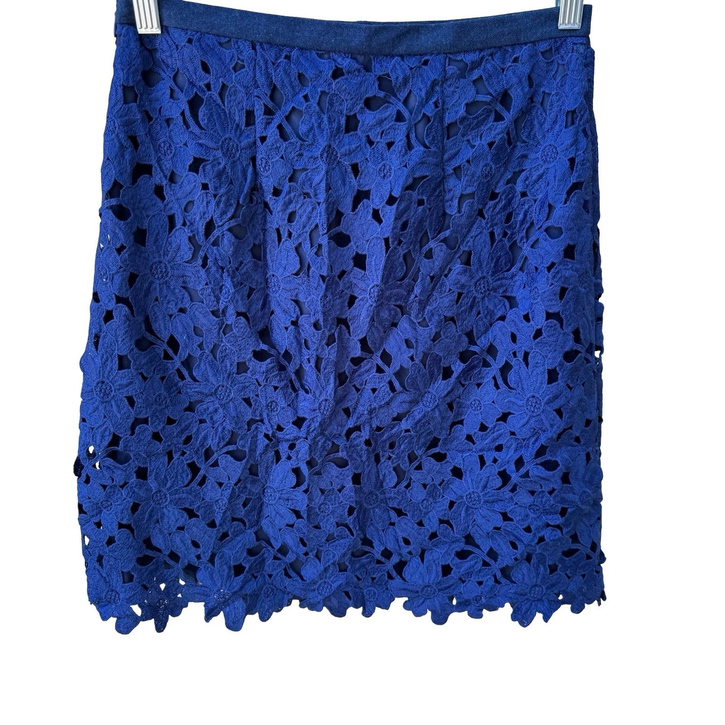 Darling London Coquette Feminine Floral Guipure Lace Bow Waist Mini Skirt S