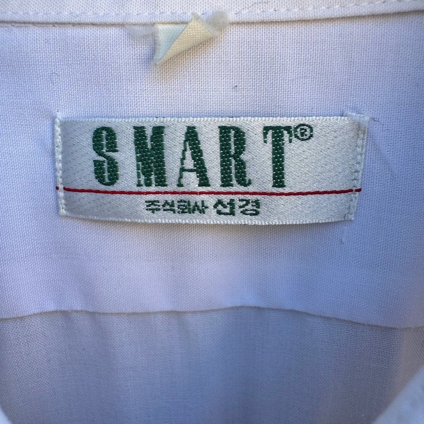 Smart Vintage 80s Minimalist Summer Coastal Utility Work Shirt White Mens m