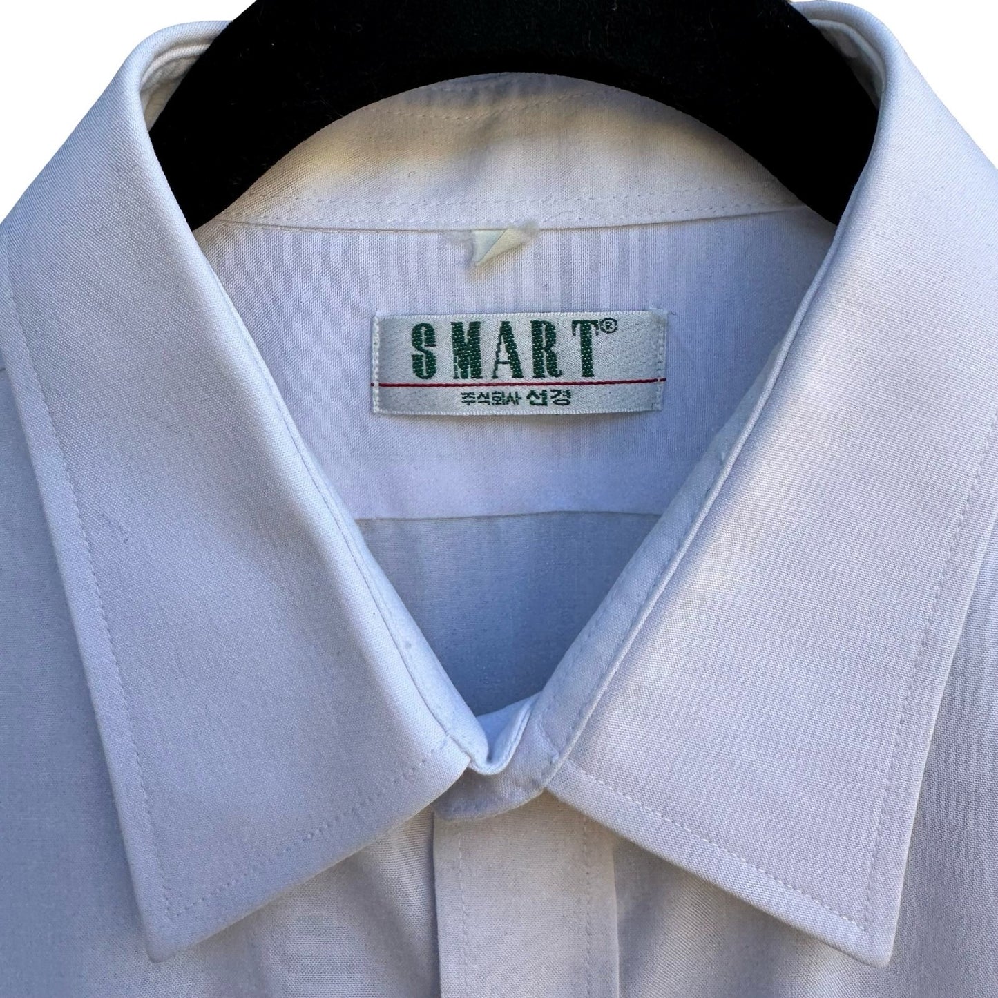 Smart Vintage 80s Minimalist Summer Coastal Utility Work Shirt White Mens m