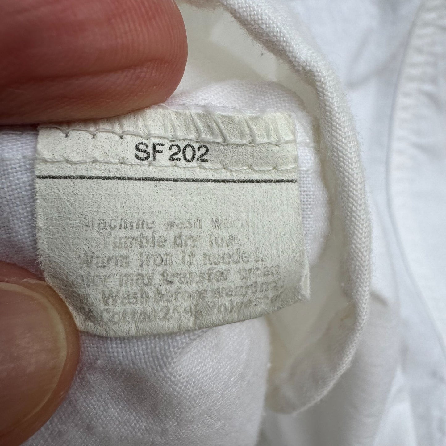 SportTimer Vintage Womens Band Collar Long Sleeve Linen Style Button-Up Shirt XL