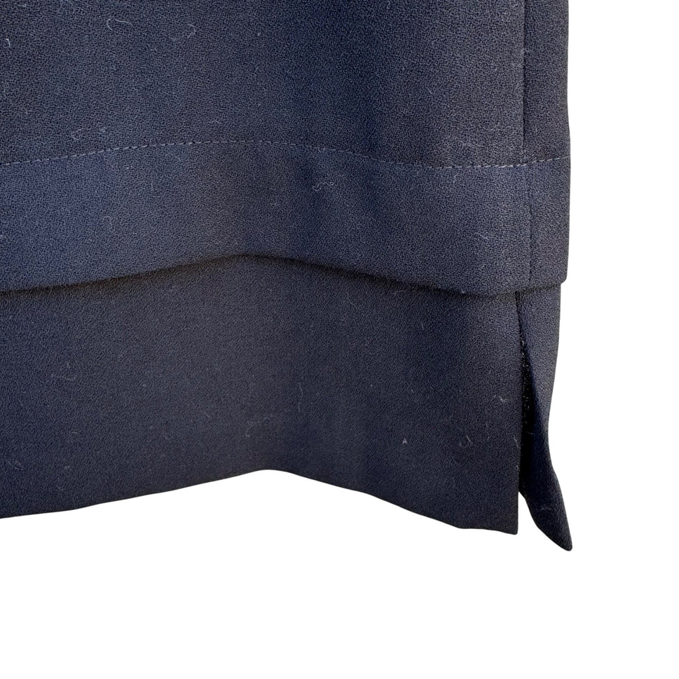 Tergal Fibres Rhône-Poulenc Womens Wool Blend Knee-Length Tie Waist Layered Skirt