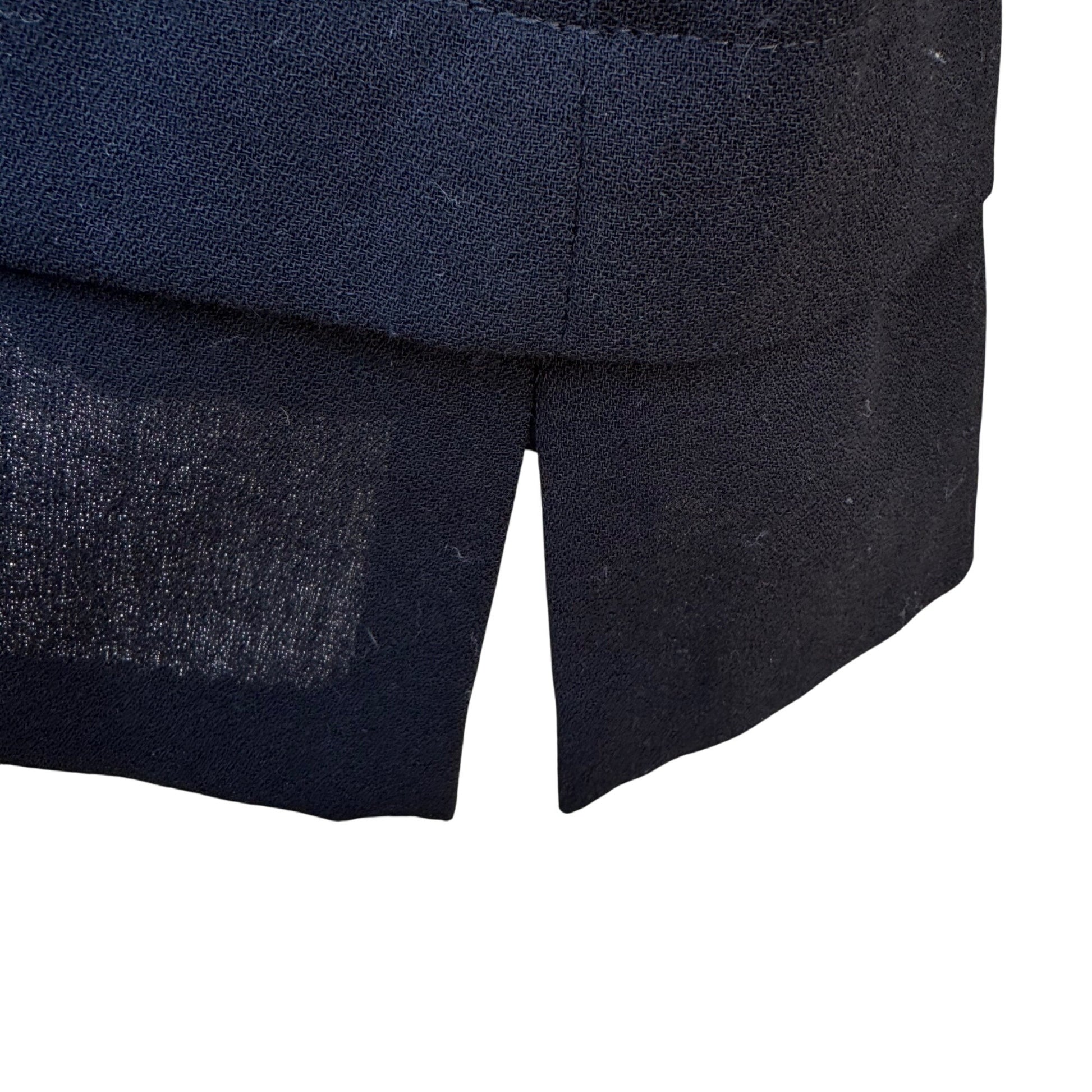 Tergal Fibres Rhône-Poulenc Womens Wool Blend Knee-Length Tie Waist Layered Skirt