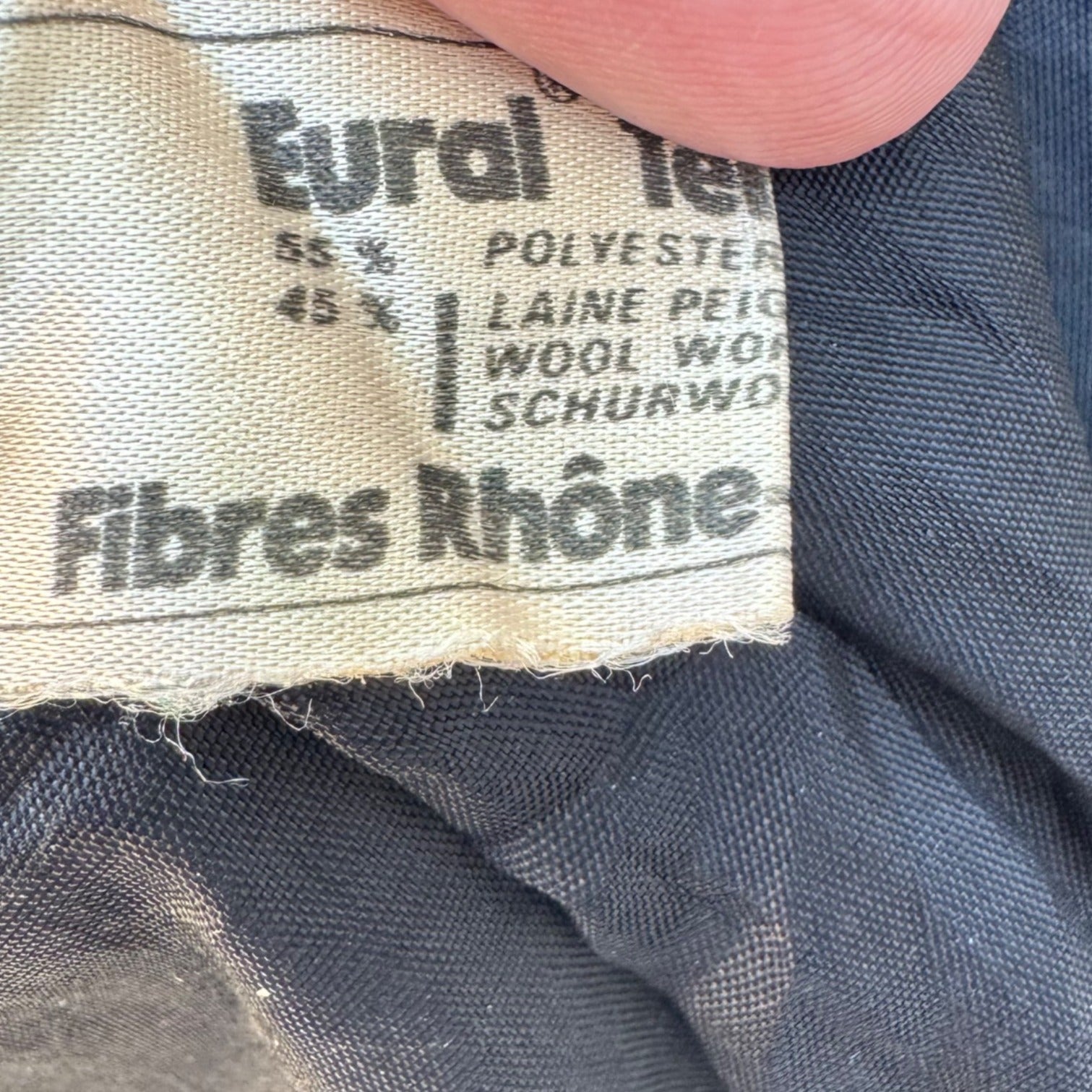 Tergal Fibres Rhône-Poulenc Womens Wool Blend Knee-Length Tie Waist Layered Skirt