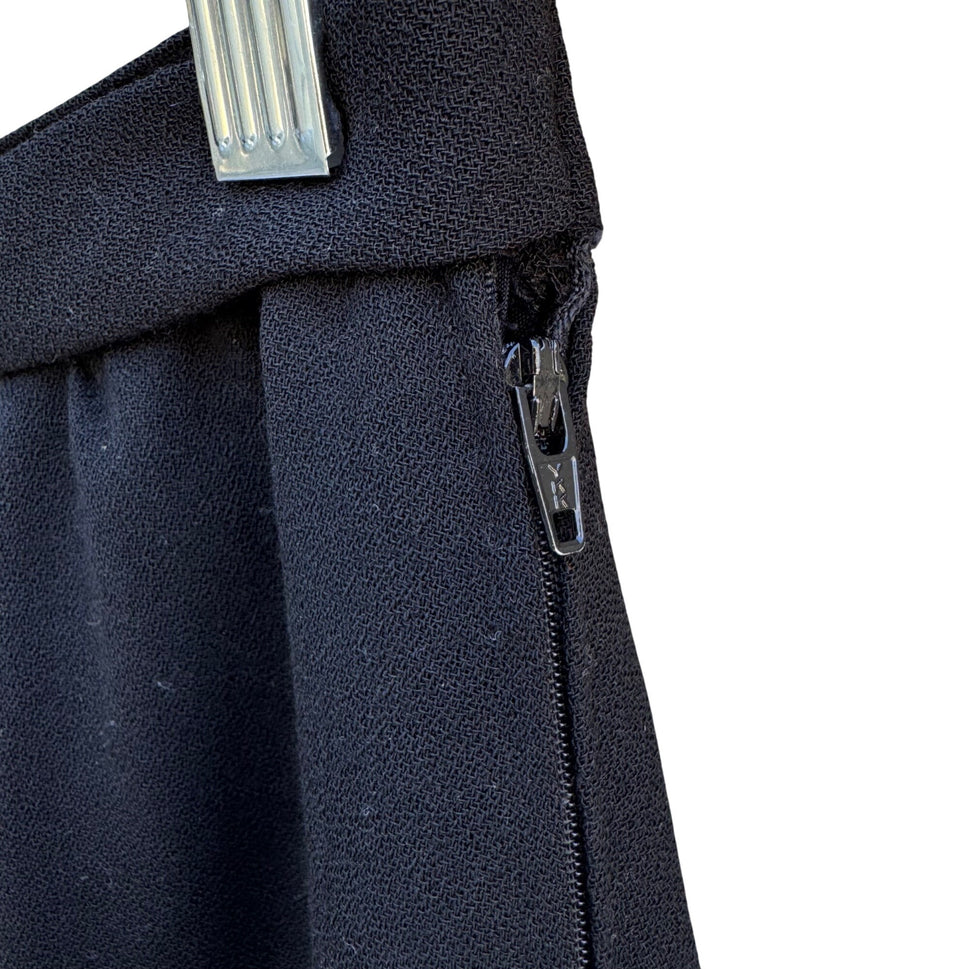 Tergal Fibres Rhône-Poulenc Womens Wool Blend Knee-Length Tie Waist Layered Skirt