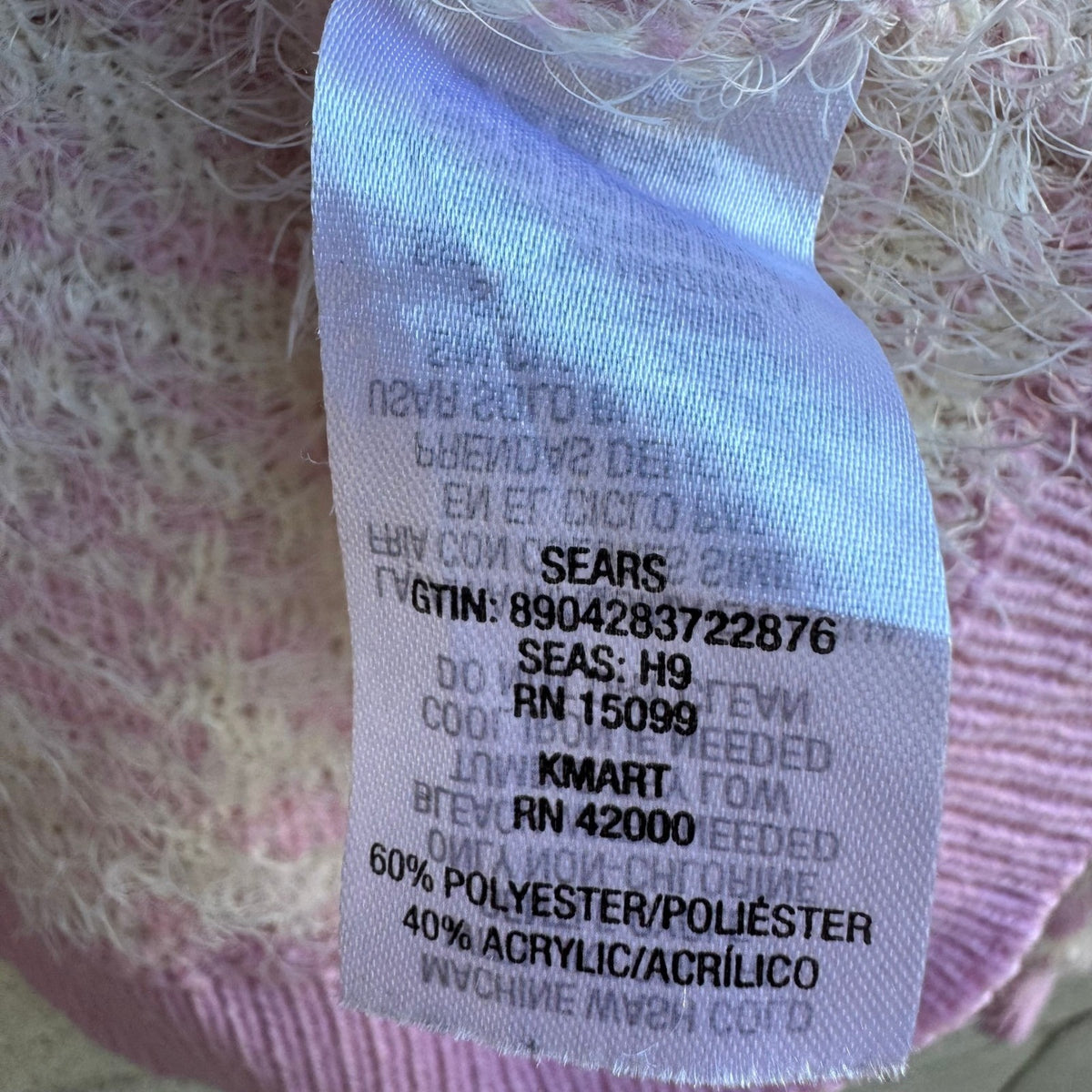 Simply Styled Vintage Y2K Coquette Fuzzy Eyelash Knit Girly Sweater Pastel Pink