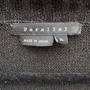 Switch Parallel Womens XL Black Metallic Shimmer Open Front Crop Shrug Cardigan Sweater 2 image