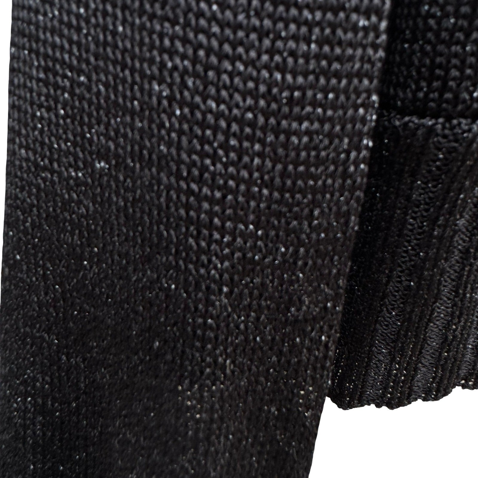 Parallel Womens XL Black Metallic Shimmer Open Front Crop Shrug Cardigan Sweater
