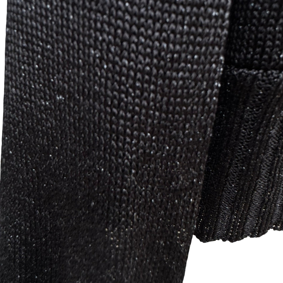 Parallel Womens XL Black Metallic Shimmer Open Front Crop Shrug Cardigan Sweater