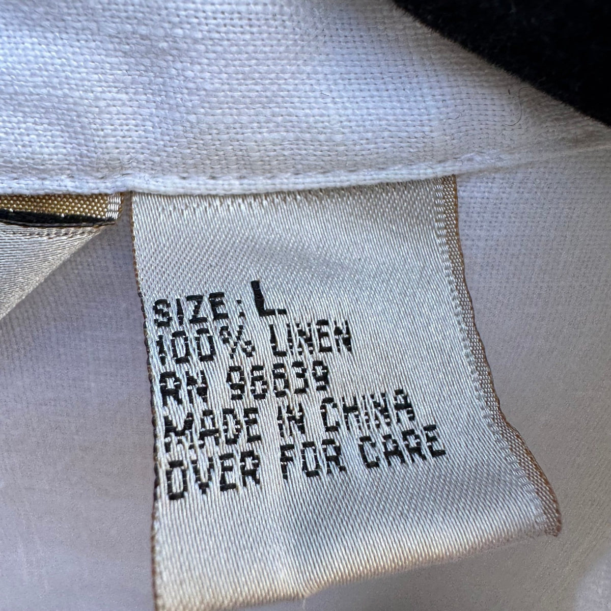 Edward Coastal Minimalist Pintuck Pleated Linen Button Up Shirt White Womens L