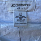 Switch Liz Claiborne Cottagecore Feminine Lace Yoke Slub Knit Boho Top White 3X NWT 2 image