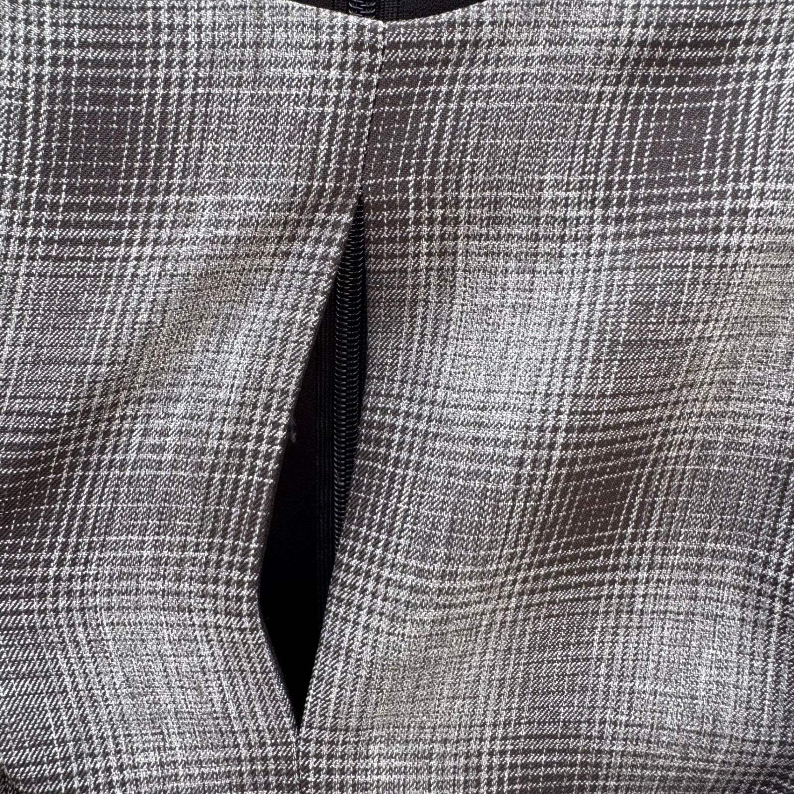 Tahari Arthur S. Levine Womens 4 Plaid Tie Waist Bell Sleeve Sheath Dress NEW