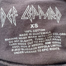 Switch Def Leppard Graphic Leopard Logo 80s Rock Band Concert T-Shirt Black Womens XS 2 image