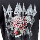 Switch Def Leppard Graphic Leopard Logo 80s Rock Band Concert T-Shirt Black Womens XS 3 image