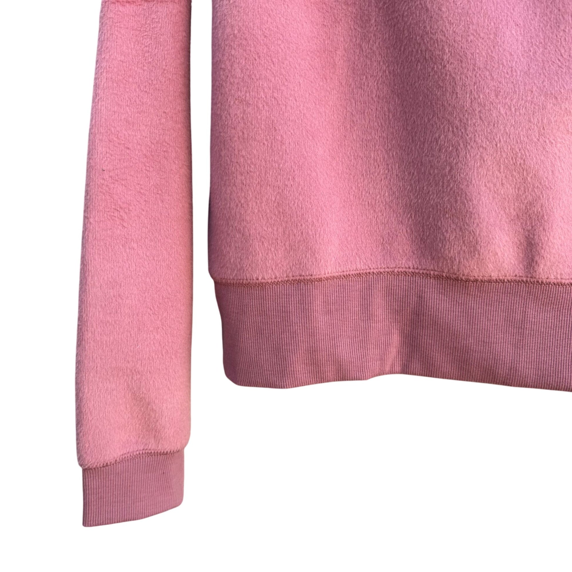 So Cozy Sweatshirt Womens Pink Minky Fleece Long Sleeve Pullover Hoodie New XL