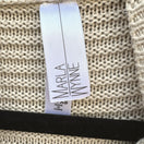 Switch Marla Wynne Tan Ribbed Turtleneck Pullover Bell Sleeve Knit Sweater Lagenlook XS 2 image