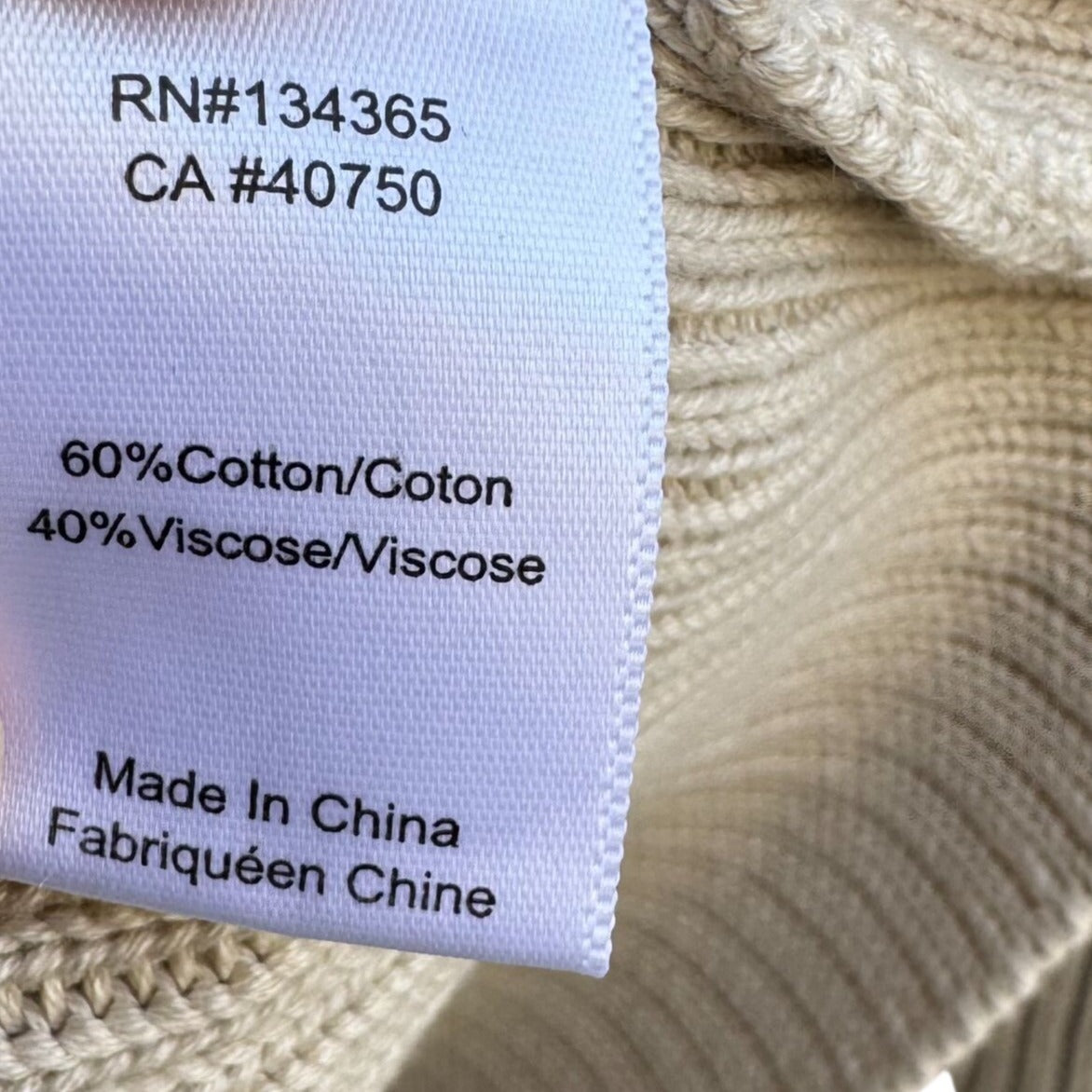 Marla Wynne Tan Ribbed Turtleneck Pullover Bell Sleeve Knit Sweater Lagenlook XS