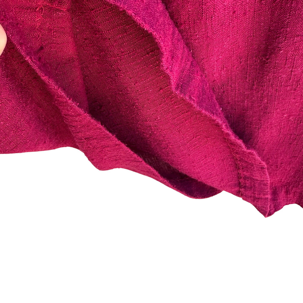 Carol Anderson California Vintage Linen Look 3/4 Sleeve Boat Neck Midi Dress L