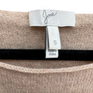 Switch Joie Cashmere Quiet Luxury Minimalist Preppy Soft Girl Layered Hem Sweater Tan S 2 image