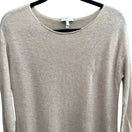 Switch Joie Cashmere Quiet Luxury Minimalist Preppy Soft Girl Layered Hem Sweater Tan S 3 image