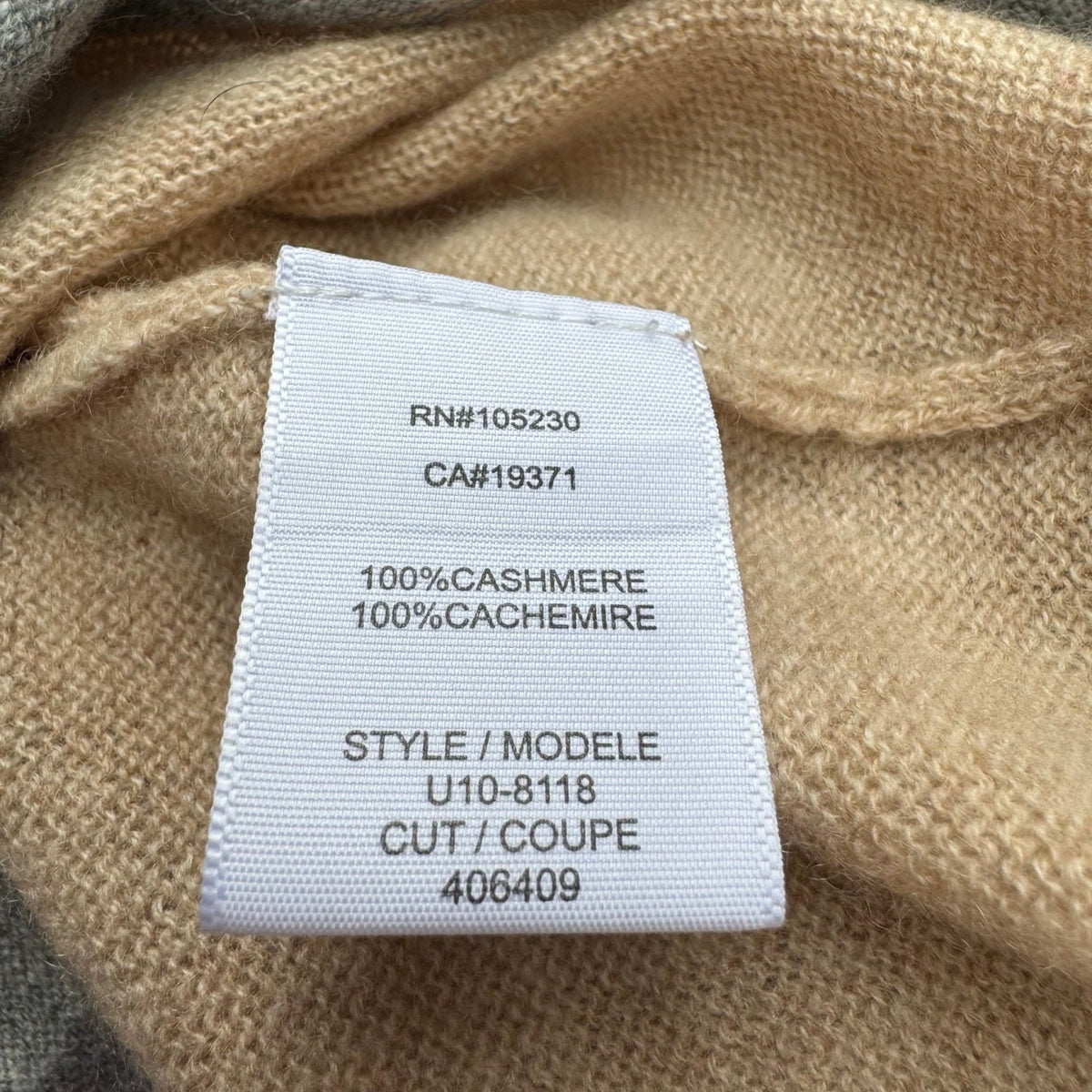 Joie Cashmere Quiet Luxury Minimalist Preppy Soft Girl Layered Hem Sweater Tan S