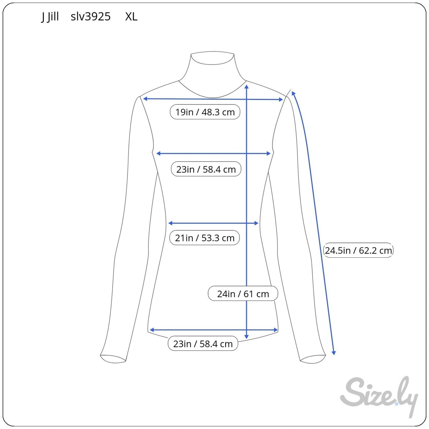 J.Jill Cream Cotton Pointelle Ribbed Turtleneck Lettuce Trim Top XL Womens
