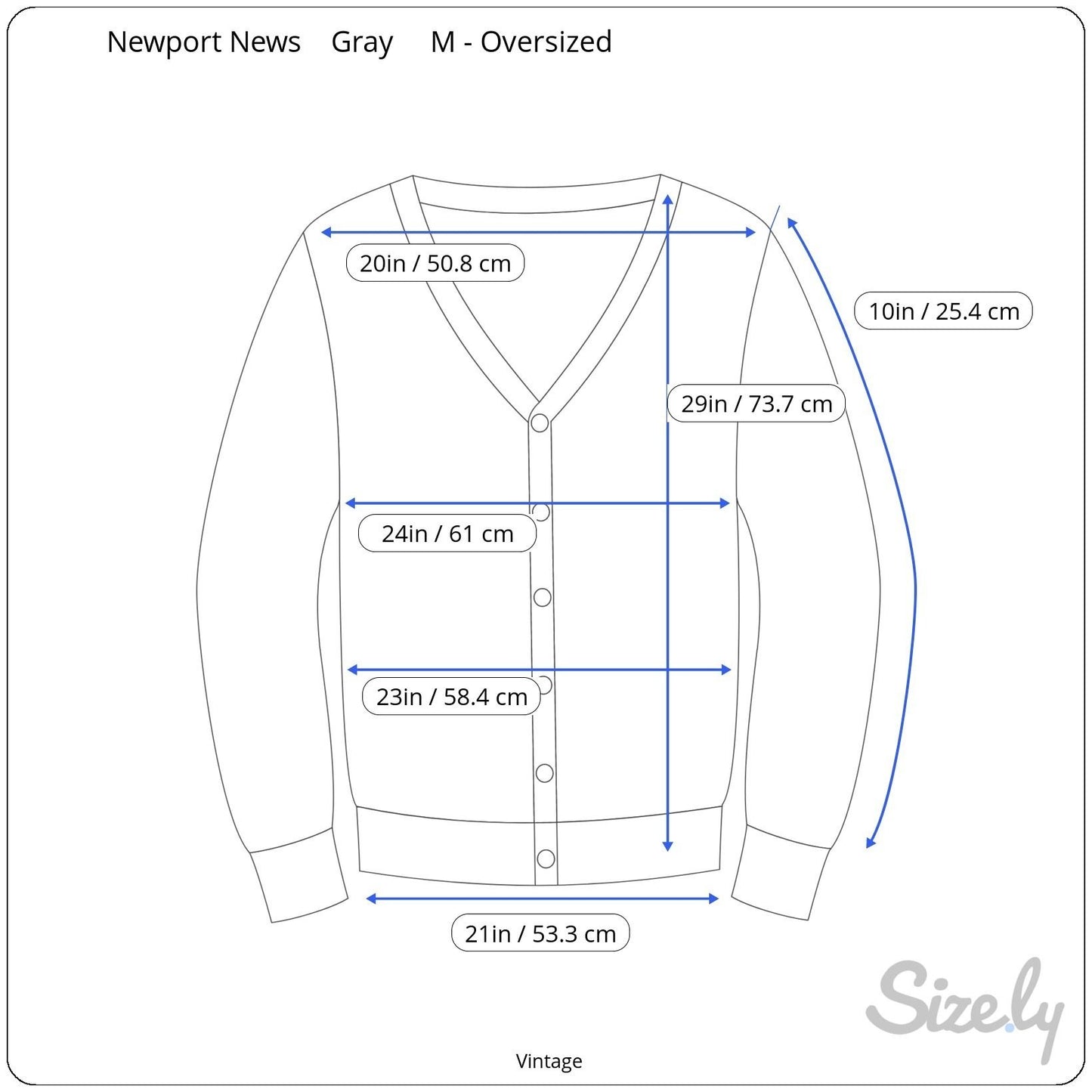 Newport News Vintage Metallic Yarn Chunky Cable Knit Cardigan Sweater M Gray