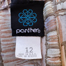 Switch Panther Vintage 90s Boho Art Deco Flowy Geometric Tribal Midi Skirt Brown 12 2 image