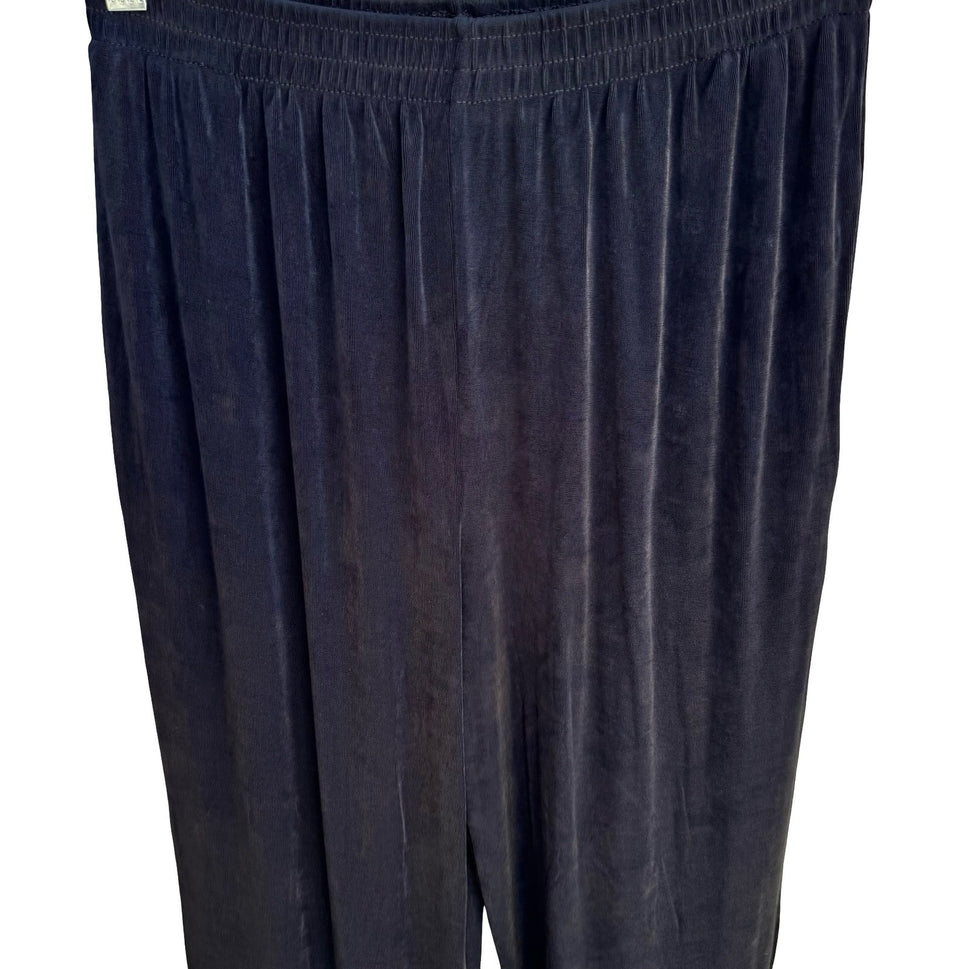 Impressions Millennium Edition Liquid Knit Micro Pleated Relaxed Pants Womens M